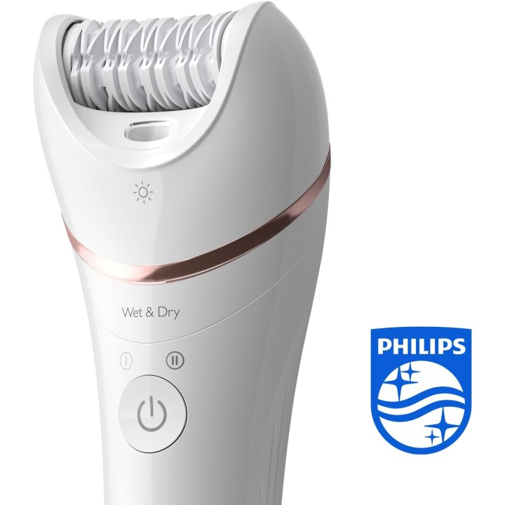 Épilateur électrique sans fil Philips jambes et corps céramique hypoallergénique 9 accessoires