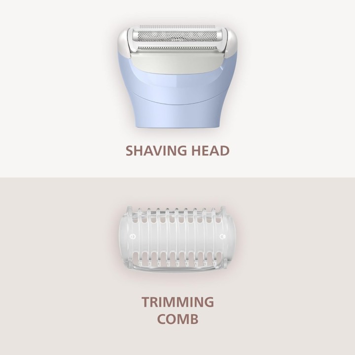 Rasoir électrique femme sans fil Philips Wet & Dry - 3 lames tête flexible autonomie 80 min