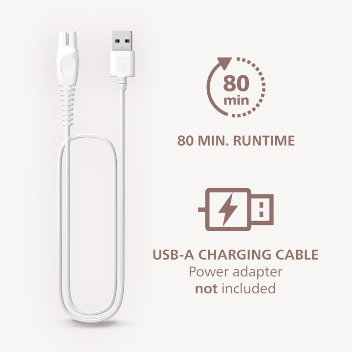 Rasoir électrique femme sans fil Philips Wet & Dry - 3 lames tête flexible autonomie 80 min