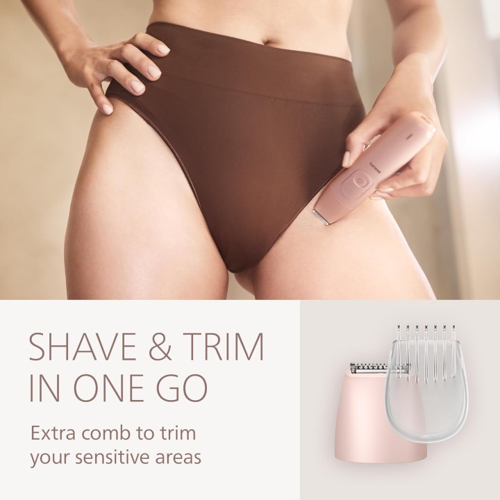 Rasoir électrique femme Philips Lady Shaver Series 6000 - humide et sec - 3 lames