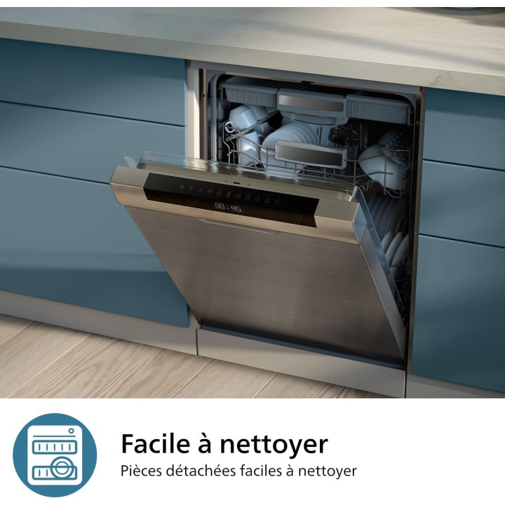 Blender mixeur Philips Série 5000 - 800W Inox ProBlend Plus compact 0,7L lames détachables