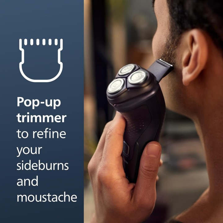 Rasoir électrique sans fil Philips Norelco Shaver 2400 - lames ComfortCut, tondeuse pop-up, noir