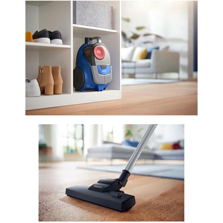 Aspirateur traineau sans sac compact Philips XB2123/09 - 850 W - 1,3 L - Bleu