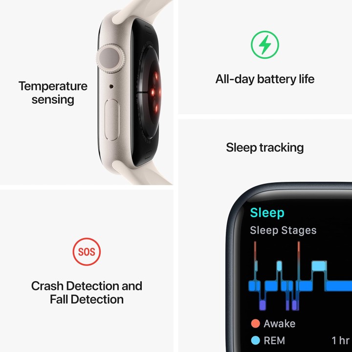 Montre connectée Apple Series 8 GPS 41mm aluminium - édition (PRODUCT) RED sport