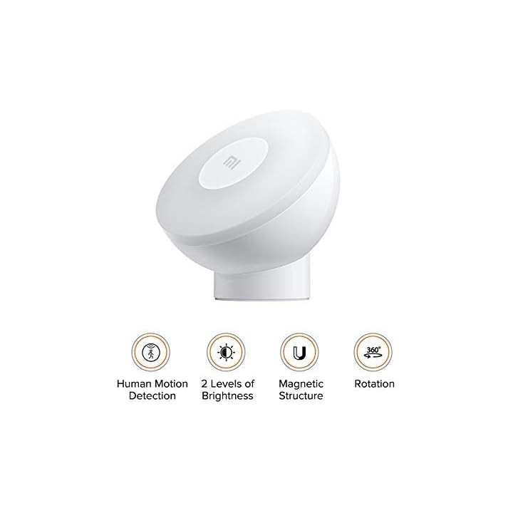 Veilleuse LED à détection de mouvement XIAOMI – Rotation 360° – Blanc compact