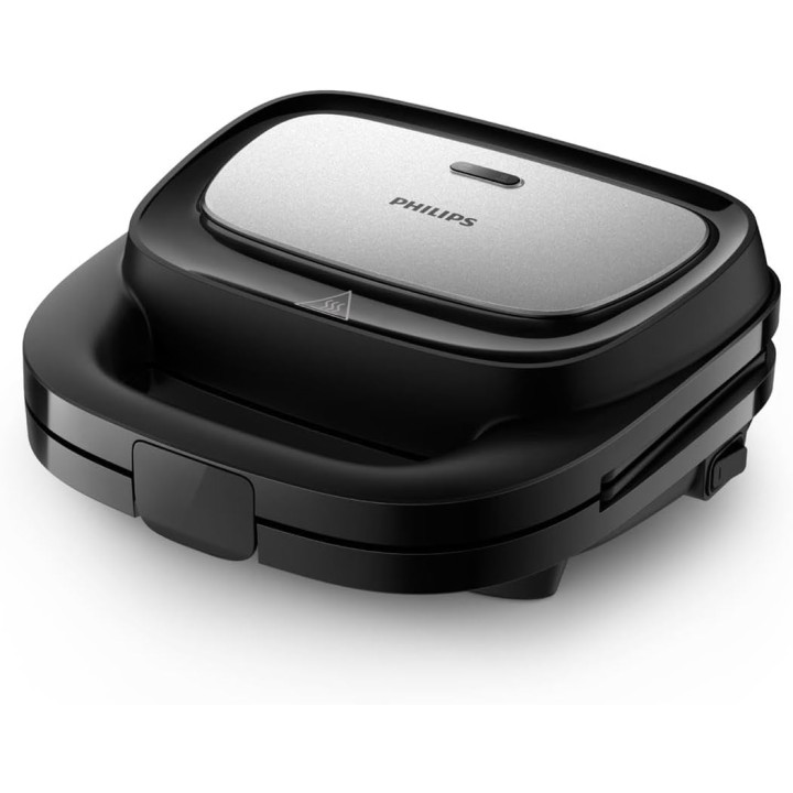 Appareil à sandwichs Philips 3 plaques interchangeables - Croque-monsieur, panini, gaufres 750W