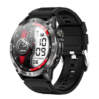 Montre connectée AMOLED GPS Ultra Pro 1,43'' - acier inoxydable noir NASA