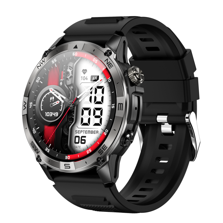 Montre connectée AMOLED GPS Ultra Pro 1,43'' - acier inoxydable noir NASA