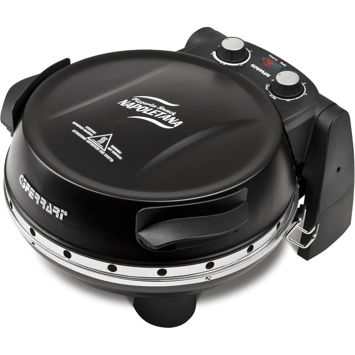 Four à pizza compact pierre réfractaire 400°C - 1200W noir G3 Ferrari