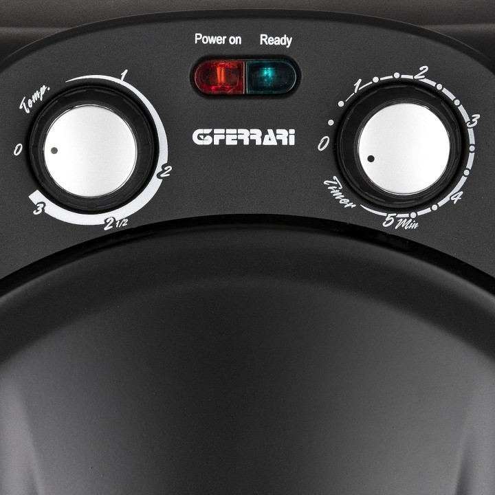 Four à pizza compact pierre réfractaire 400°C - 1200W noir G3 Ferrari