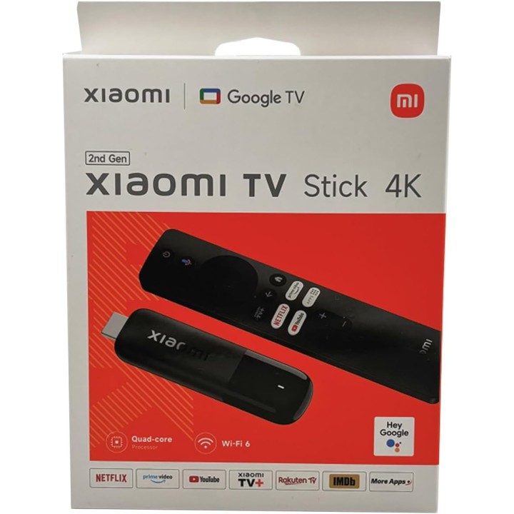 TV Stick 4K Xiaomi 2e génération - Google TV - Dolby Vision/Atmos - HDMI - Wi-Fi 6