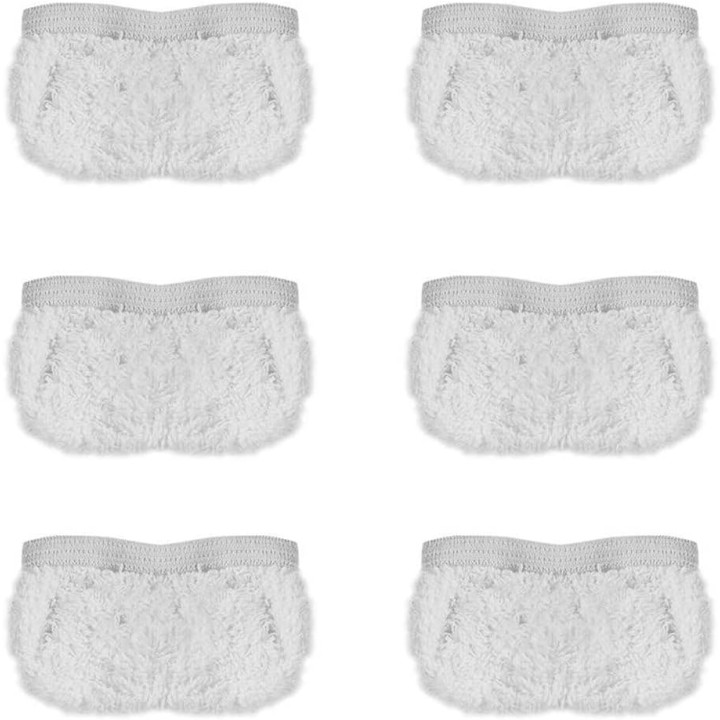 Kit 6 bonnettes coton lavables pour nettoyeur vapeur POLTI Vaporetto