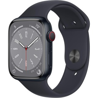 Montre connectée Apple Series 8 GPS + Cellular - 45 mm aluminium Midnight