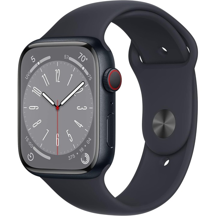 Montre connectée Apple Series 8 GPS + Cellular - 45 mm aluminium Midnight
