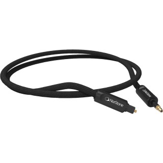 Câble optique audio NorStone Arran 2m – Finition noir mat, connecteurs or 24k