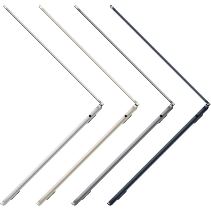 MacBook Air Apple 13,6 pouces M2 ultra-fin - 16 Go RAM, 256 Go SSD, Noir