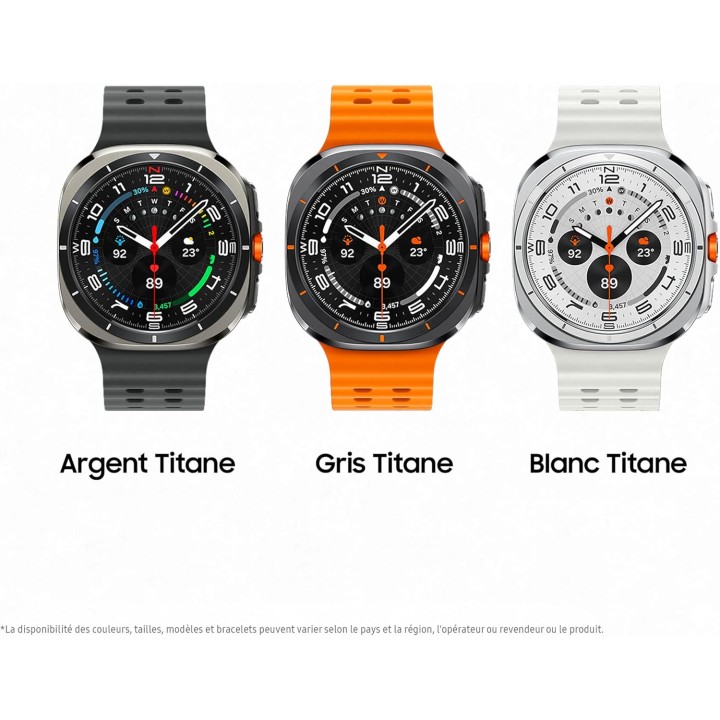 Montre connectée Galaxy Watch Ultra titane 47 mm – GPS précis, autonomie longue, santé
