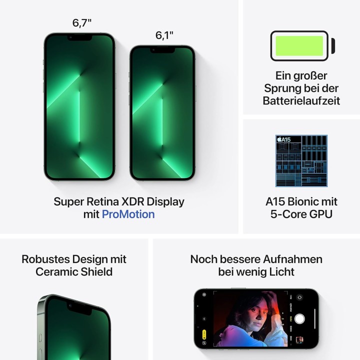 iPhone 13 Pro Max 256 Go - Vert alpin - Apple - 6,7 pouces