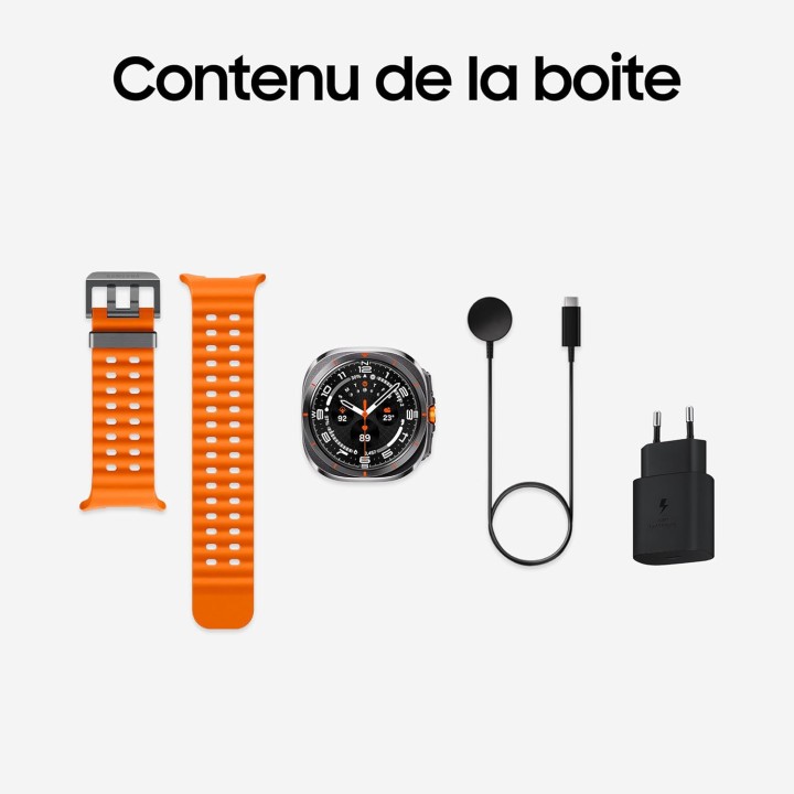 Montre connectée Galaxy Watch Ultra titane 47 mm – GPS précis, autonomie longue, santé