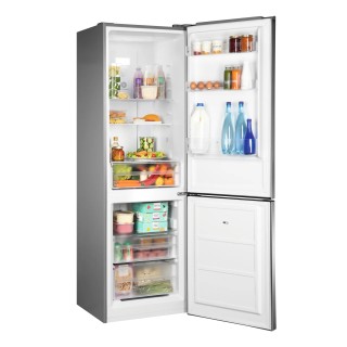 Réfrigérateur combiné No Frost inox - Brandt BFC8600EX, grande capacité