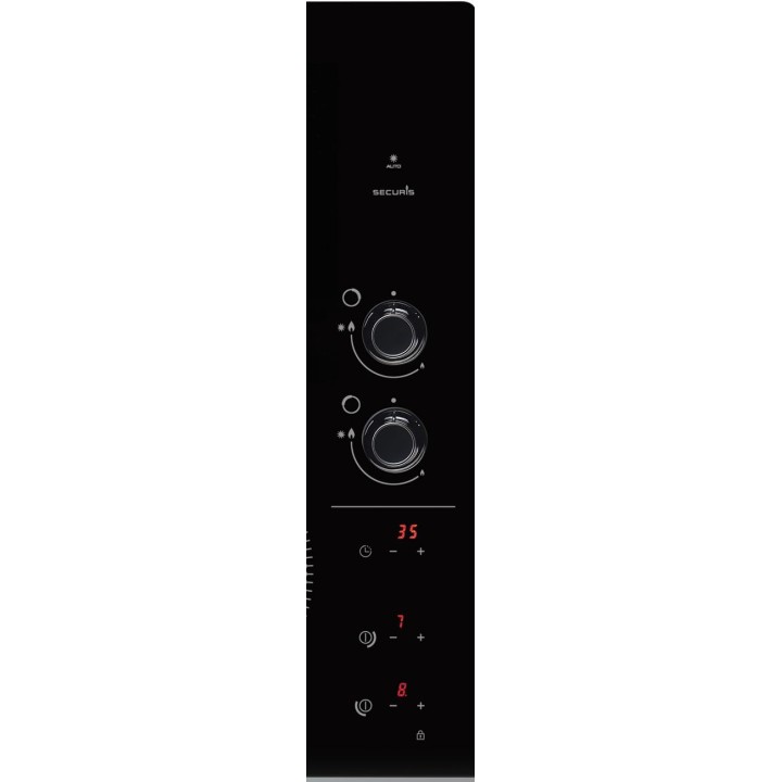Table de cuisson mixte induction/gaz 4 zones Brandt verre noir 51x58 cm