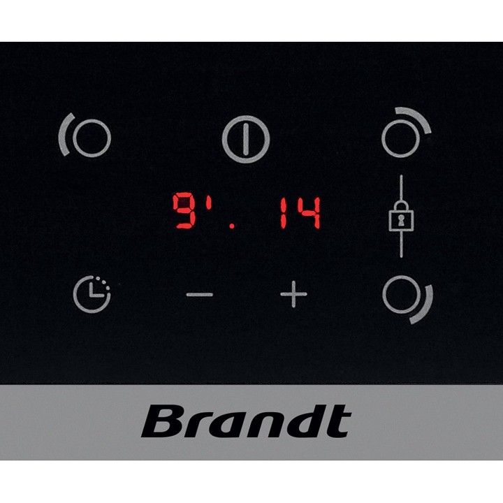 Table de cuisson induction 3 foyers - Commandes tactiles - Noir - Brandt
