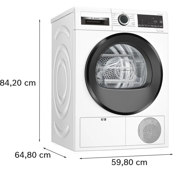 Sèche-linge pompe à chaleur 9 kg BOSCH WQG14200FR - Classe A++ - Filtre facile