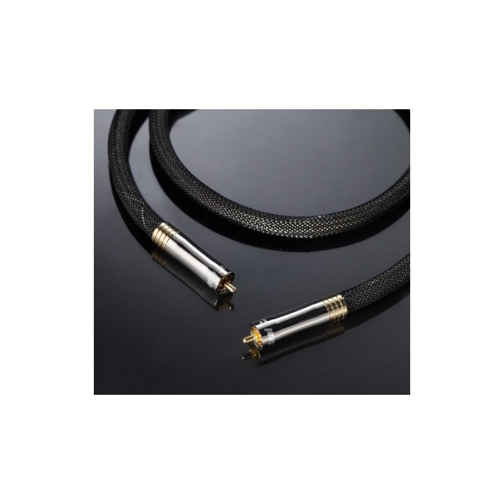 Câble subwoofer RCA 2m cuivre OCC blindage double - Real Cable Cheverny II-SUB