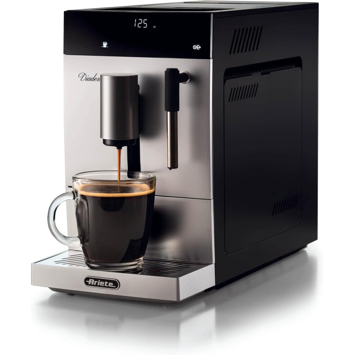 Cafetière espresso automatique 19 bars LED 1L fonction cappuccino Ariete noir