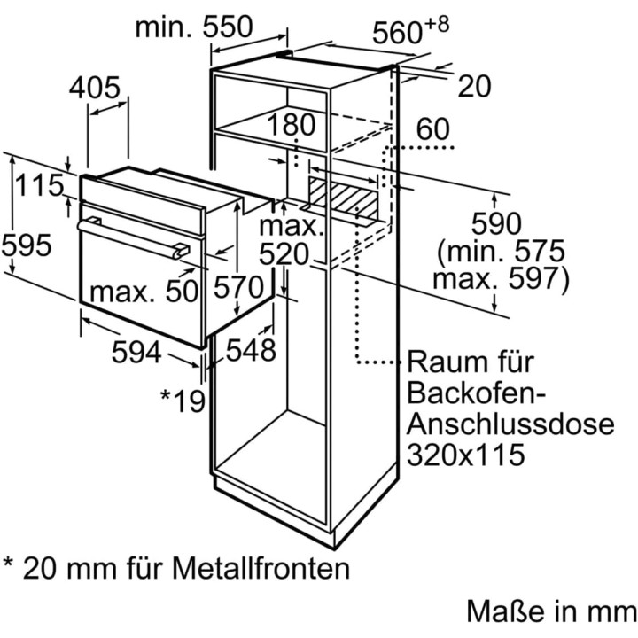 Four encastrable multifonction Bosch - Chaleur tournante 3D - Finition noire