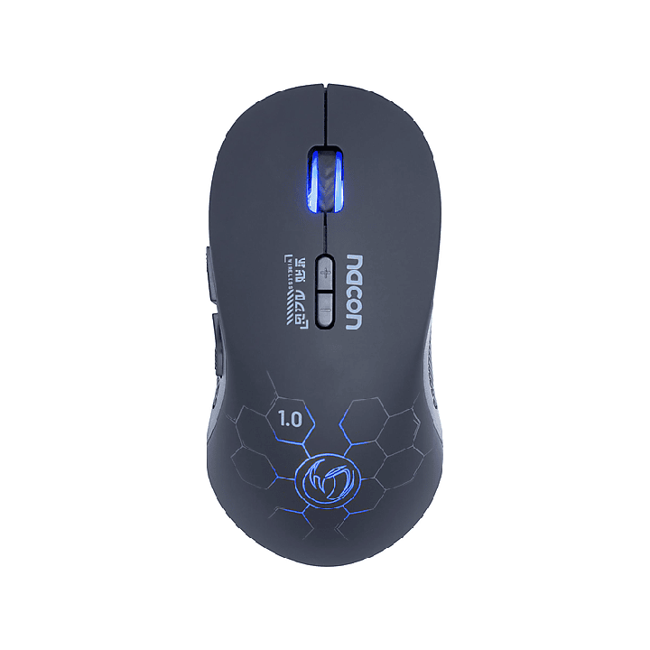 Souris gaming sans fil NACON PCGM-180 - RGB - 2200 DPI - 6 boutons - Noir