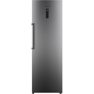 Réfrigérateur 1 porte froid ventilé 355L inox antistatique Brandt BFL8620NA noir