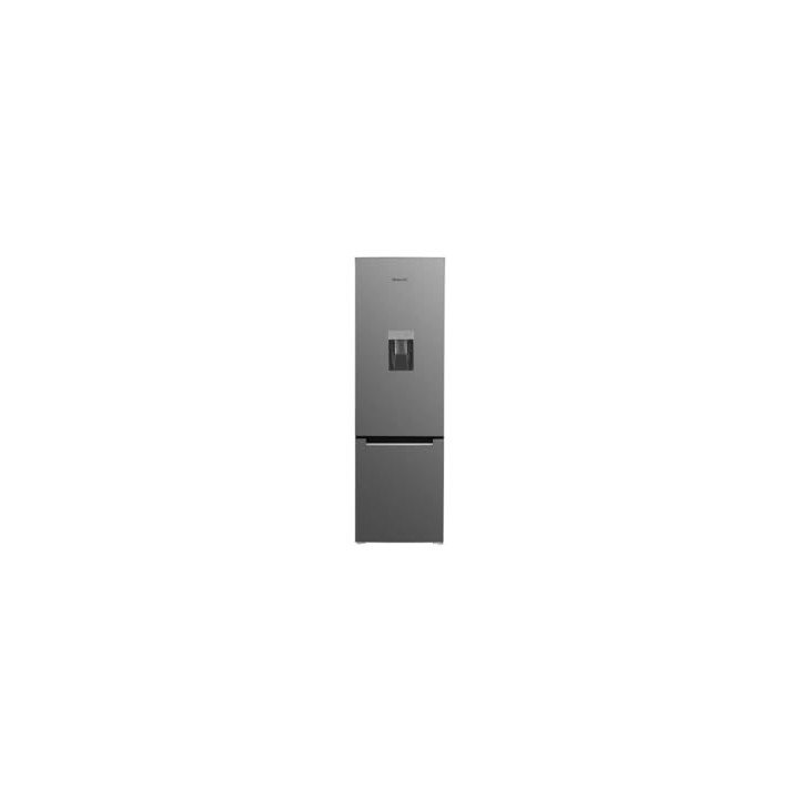 Réfrigérateur double porte No Frost 260L 55cm Gris - BRANDT BFD6650NX