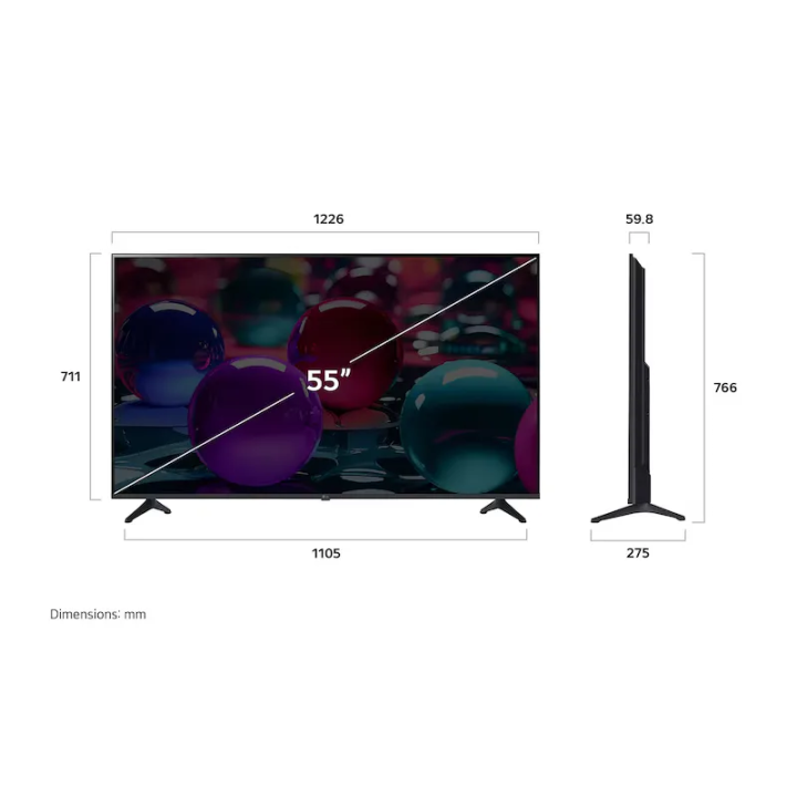 TV LCD/LED 4K 55 pouces LG 55UA75006LA - Smart TV