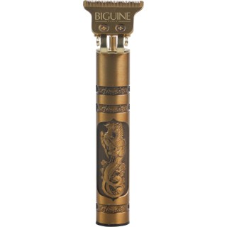 Tondeuse cheveux et barbe vintage or sans fil Biguine BGTC2400, batterie lithium, 4 hauteurs