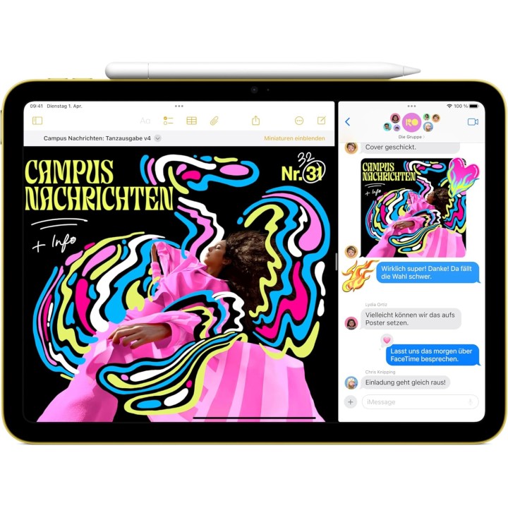 iPad Apple 11" Liquid Retina 256 Go Wi-Fi 6 bleu – Puce A16 et Touch ID