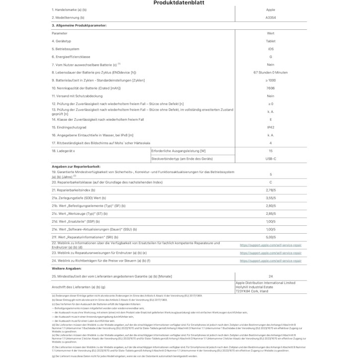 iPad Apple 11" Liquid Retina 256 Go Wi-Fi 6 bleu – Puce A16 et Touch ID