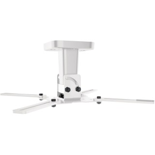 Support plafond vidéoprojecteur 15 kg - Rotation 360° - Inclinaison 45° - Blanc Meliconi