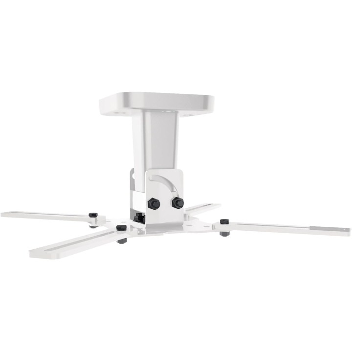 Support plafond vidéoprojecteur 15 kg - Rotation 360° - Inclinaison 45° - Blanc Meliconi