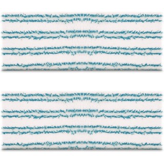 Kit de 2 serpillières microfibre lavables - Compatible brosse Vaporflexi Polti