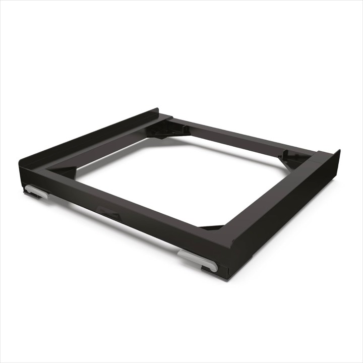 Support mobile anti-vibration pour lave-linge et sèche-linge 60x60/60x45 cm - noir