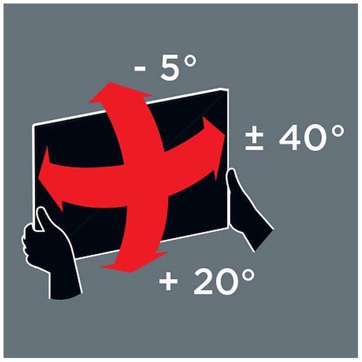 Support mural TV ultra fin 50-82'' Meliconi GhostSlim R600 Plus - Charge 30 kg