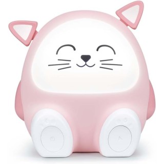 Enceinte Bluetooth enfant veilleuse musicale - Chat tactile Bigben
