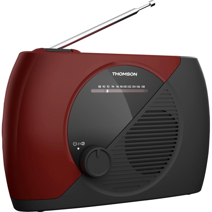 Radio portable FM analogique THOMSON RT353 - double alimentation - compacte - noir