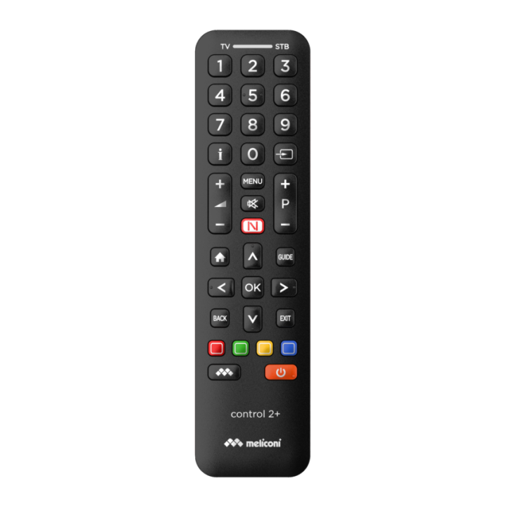 Télécommande universelle 2-en-1 Meliconi – Contrôle TV et décodeur, compatibilité étendue