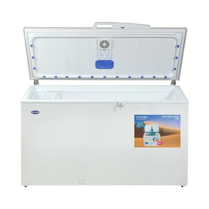 Congélateur coffre 524L no frost - serrure à clé - Ocean argent - Wind frost System