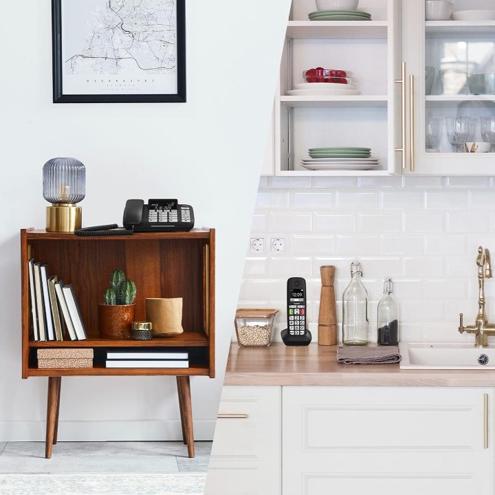 Téléphone fixe filaire avec combiné sans fil Gigaset DL780 Plus - Noir, mains-libres