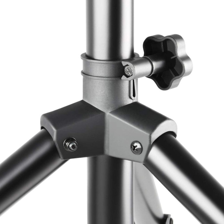 Set pieds d'enceinte réglables aluminium avec housse - Adam Hall SPS 023 noir