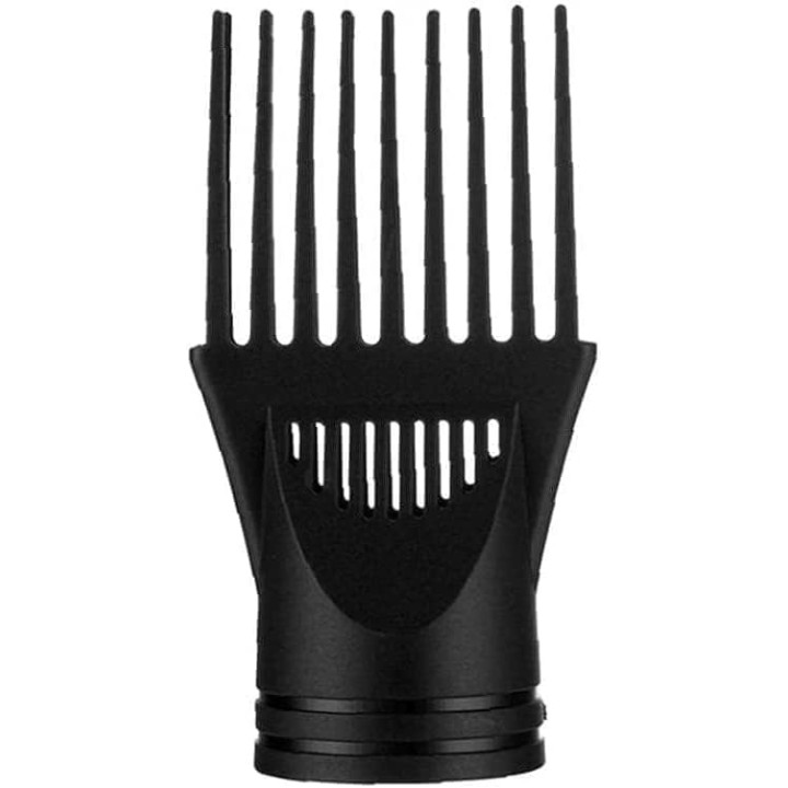 Peigne adaptateur universel pour sèche-cheveux - Lot de 2 - Noir - Professionnel