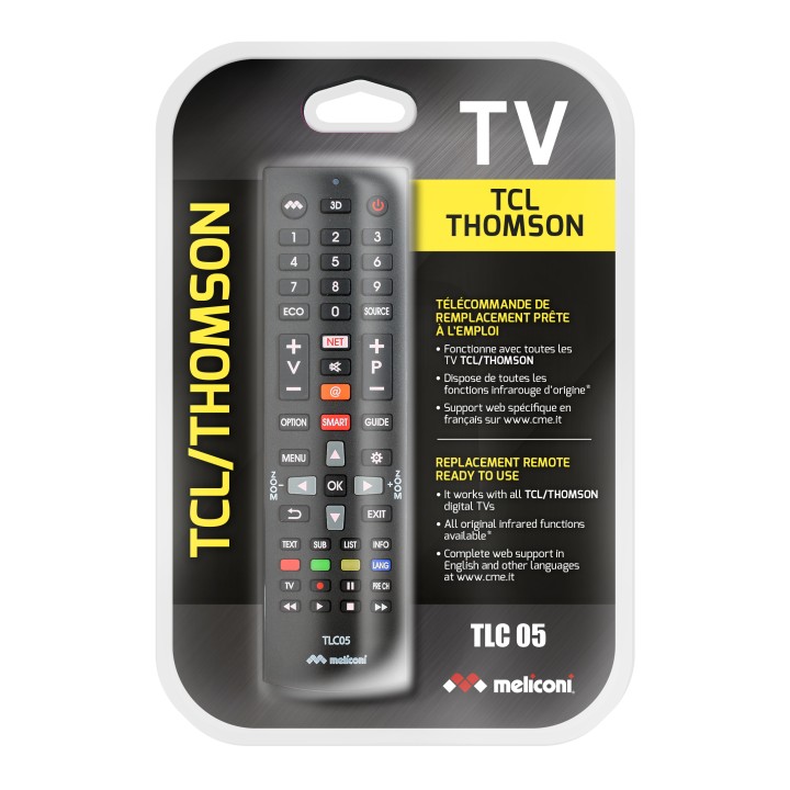 Télécommande universelle TCL/Thomson Meliconi TLC05+ – mémoire permanente
